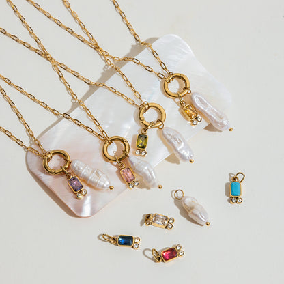 VogueLine™ | Anima di Perla - Perla barocca & Charms Intercambiabili