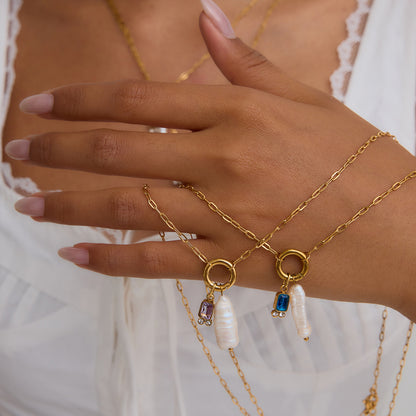 VogueLine™ | Anima di Perla - Perla barocca & Charms Intercambiabili