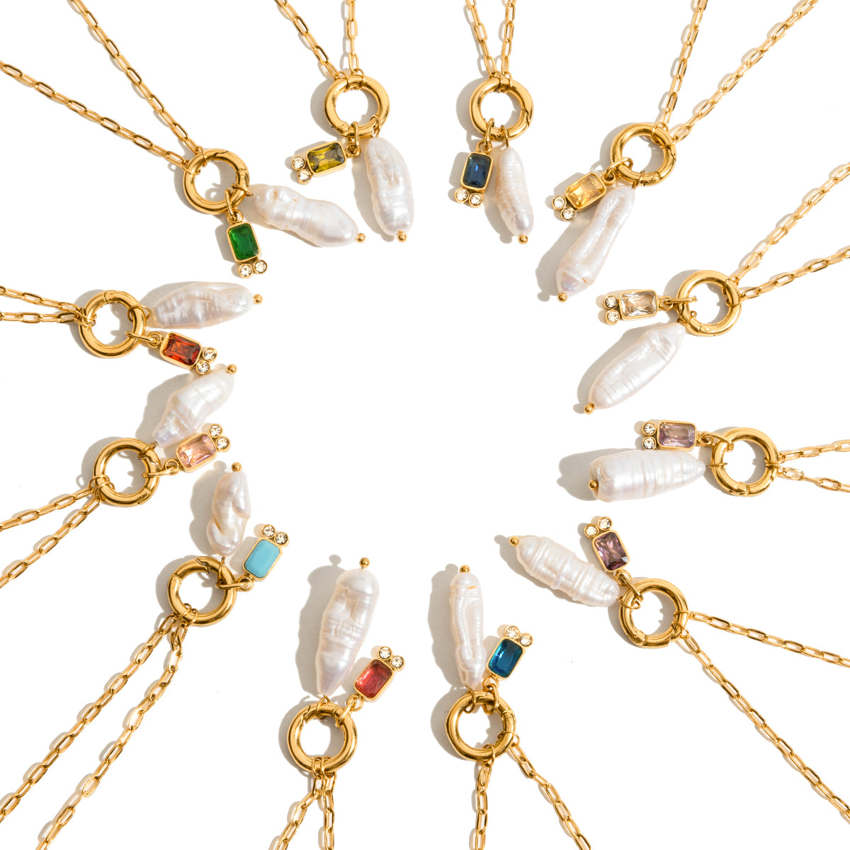 VogueLine™ | Anima di Perla - Perla barocca & Charms Intercambiabili