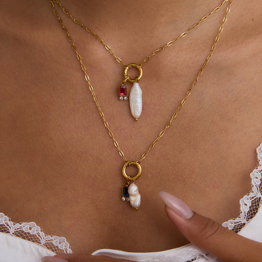 VogueLine™ | Anima di Perla - Perla barocca & Charms Intercambiabili