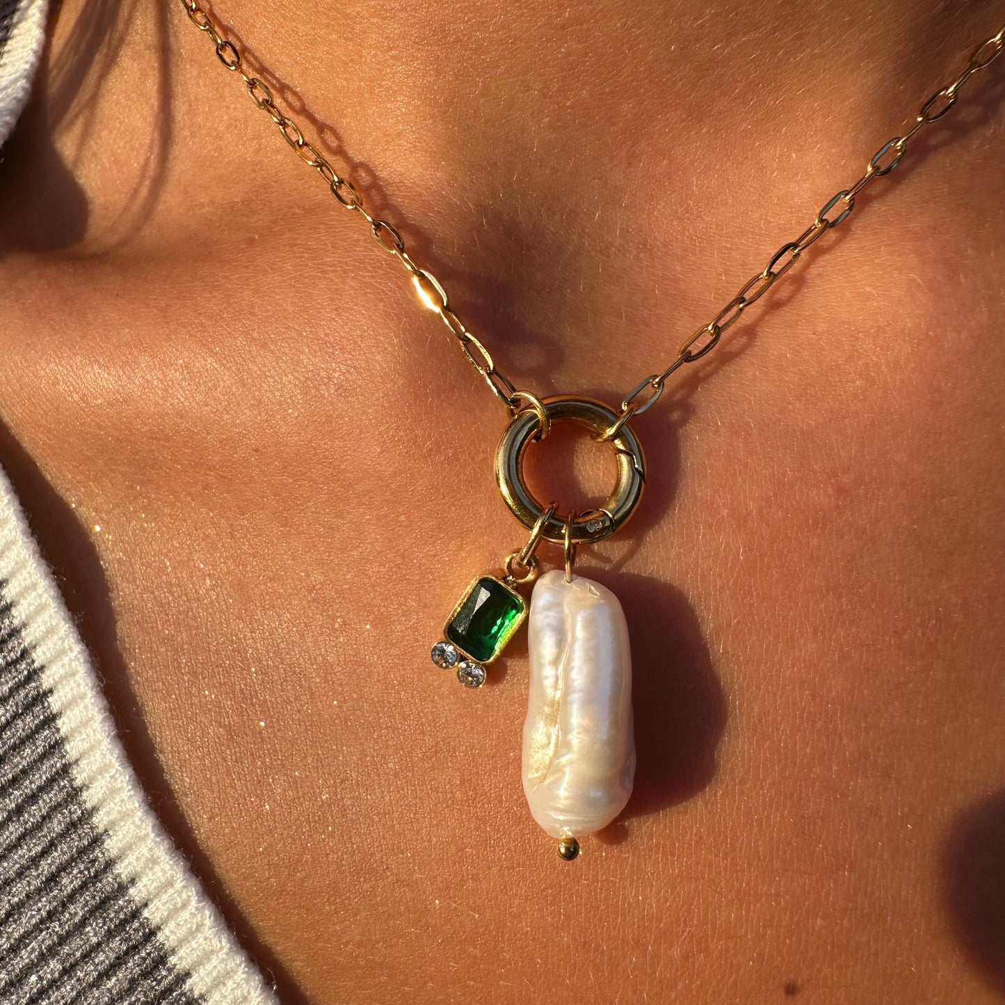 VogueLine™ | Anima di Perla - Perla barocca & Charms Intercambiabili